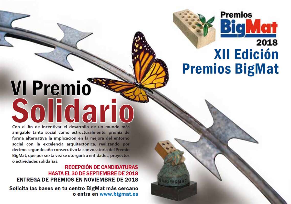 BIGMAT CONVOCA LA XII EDICION DE LOS PREMIOS SOLIDARIOS BIGMAT 2018