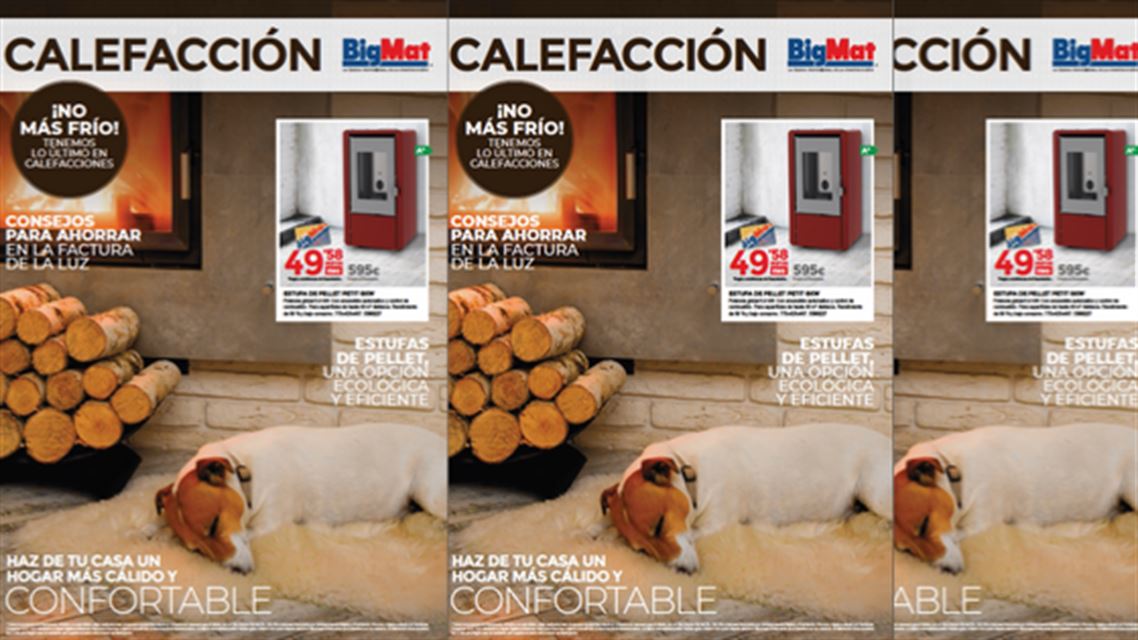 BigMat presenta su folleto de calefacción para conseguir un hogar cálido, confortable y eficiente.