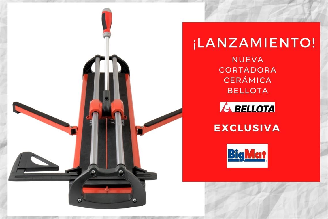 Bigmat lanza en exclusiva para Bellota su nueva cortadora de cerámica