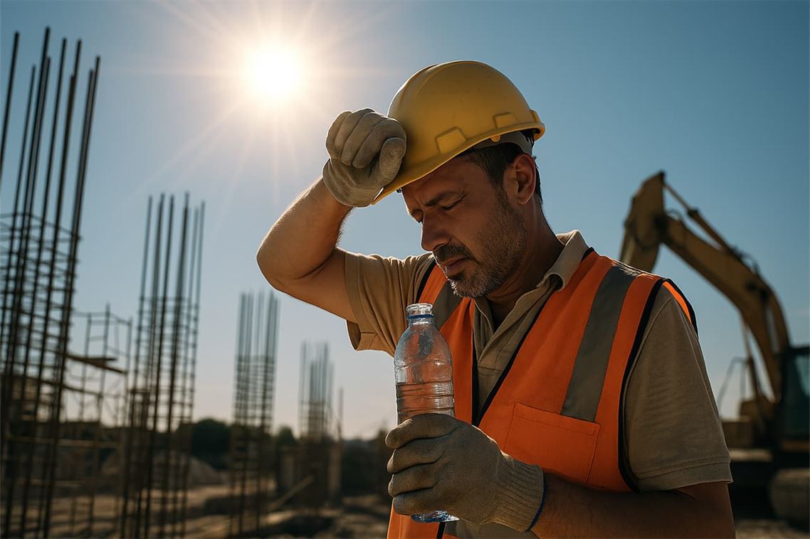 Trabajos de construcción bajo el calor extremo: pautas clave de prevención
