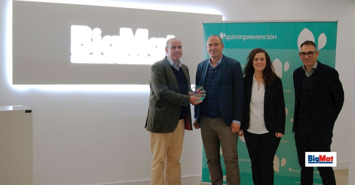 BigMat recibe un reconocimiento de QuirónPrevención