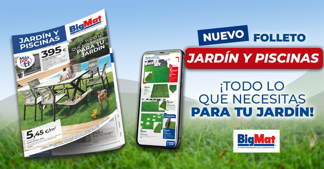 En BigMat impulsamos el exterior con nuestro nuevo folleto “Especial Exterior – Jardín 360º