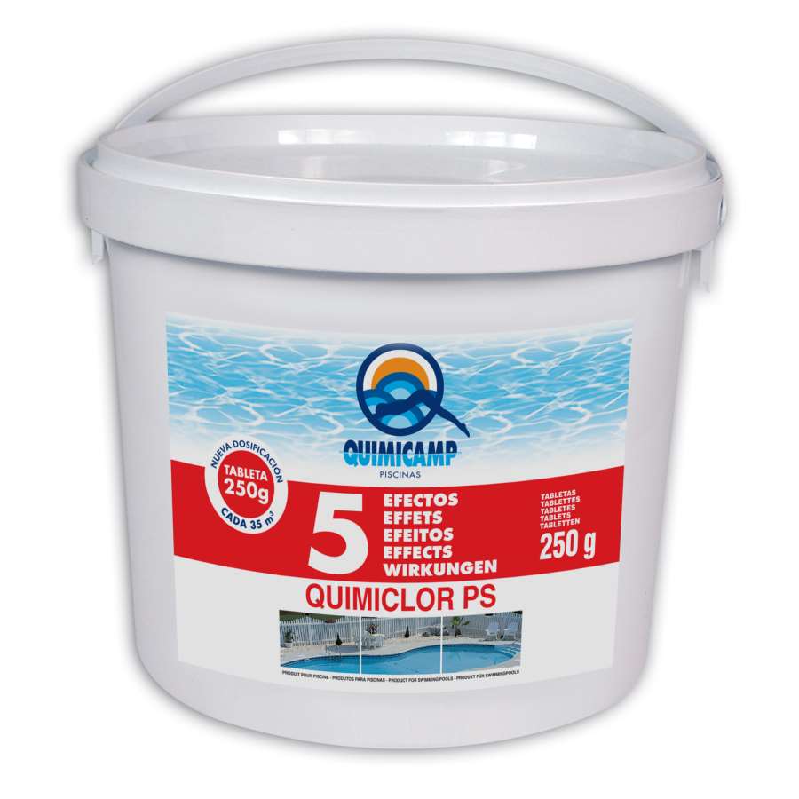 Imagem principal do produtoQUIMICLOR 5 EFEITOS PAST. 250 g - 5 kg