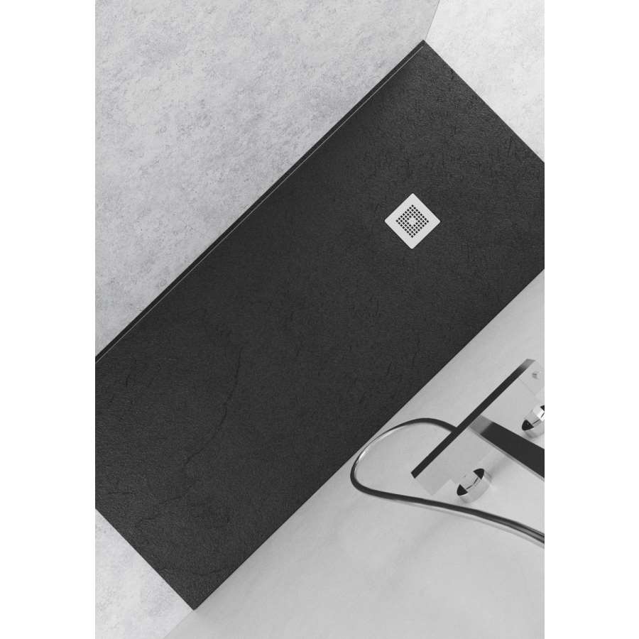 Imagen accesoria del productoplato ducha slate negro 70x120 habimat
