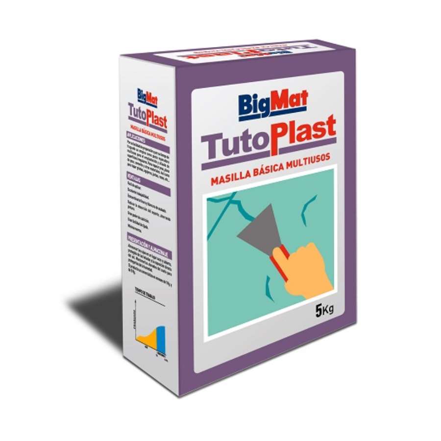 Imagen principal del productoMASILLA STANDARD TUTOPLAST BIGMAT CAJA 5 kg