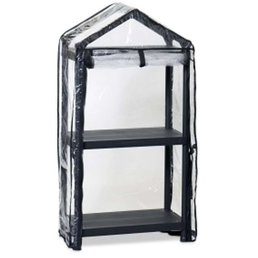 Imagen principal del productoINVERNADERO JARDIN 60X30 3 BALDAS