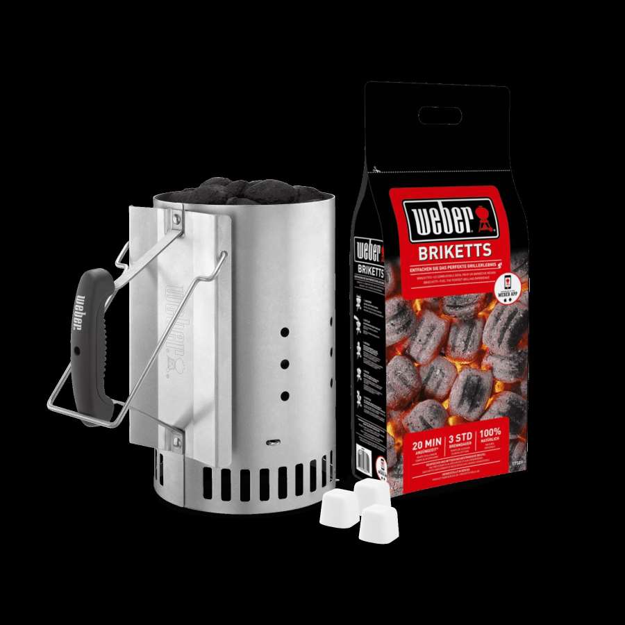 Imagem de acessório do produtoCHURRASQUEIRA CARVÃO COMPACT KETTLE D47 cm PRETO + 3 kg BRIQUETES