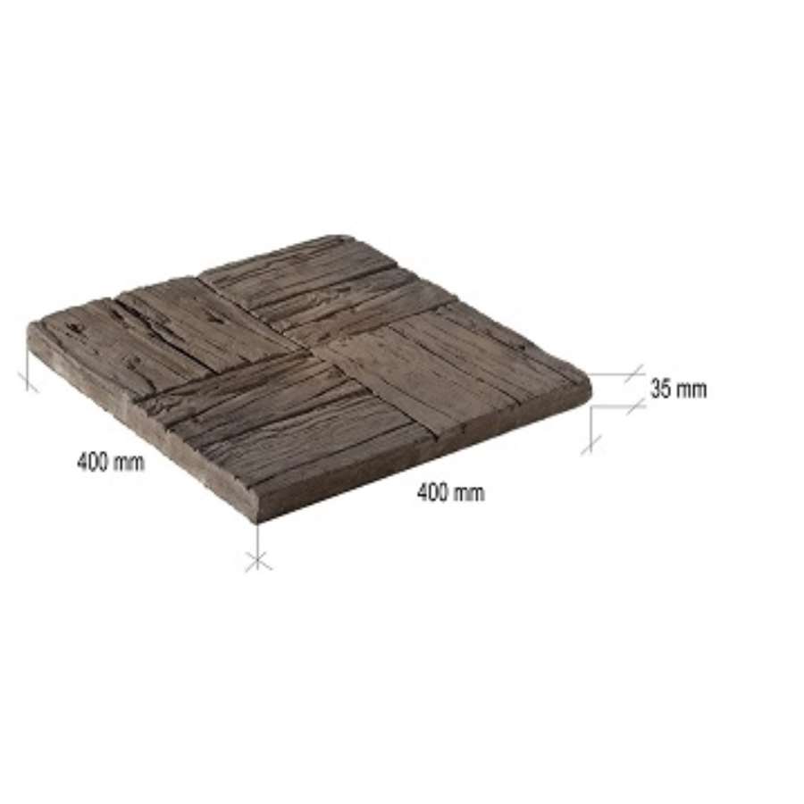 Imagen accesoria del productoPAVIMENTO COLONIAL 40x40x3,5 MARRON ENVEJECIDO