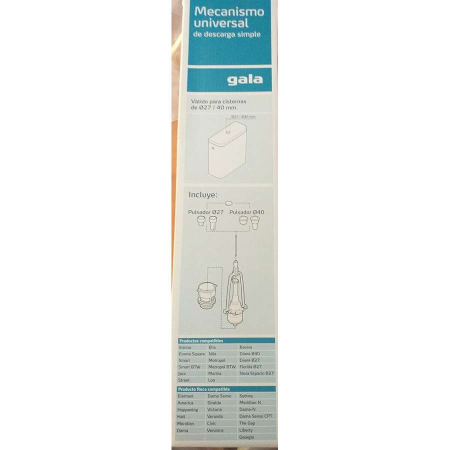 Imagen accesoria del productoMECANISMO WC DE DESCARGA SIMPLE GALA