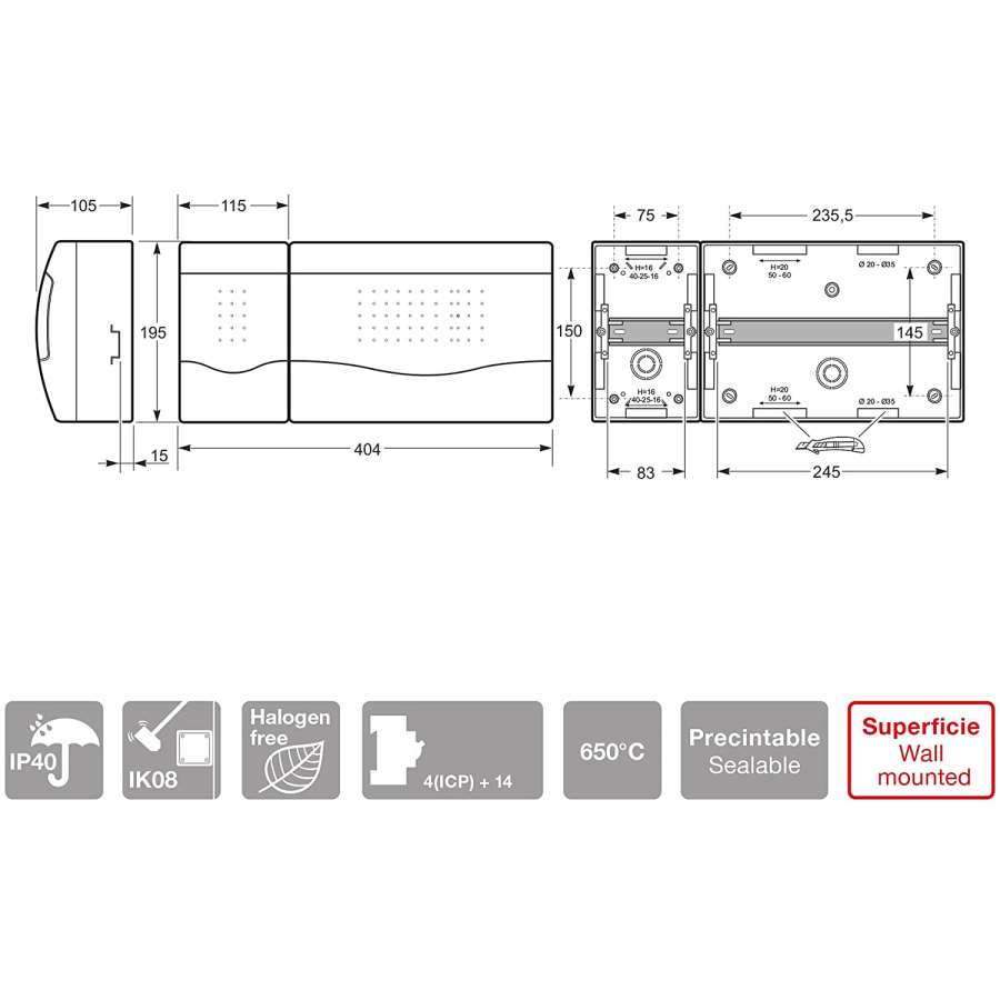 Imagen accesoria del productoARMARIO NUOVA SUPERFICIE ICP 32+14 ELEMENTOS