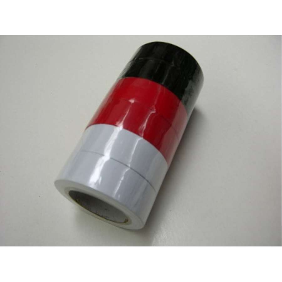 Imagen principal del productoKIT 6 ROLLOS CINTA AISLANTE BLANCO-ROJO-NEGRO