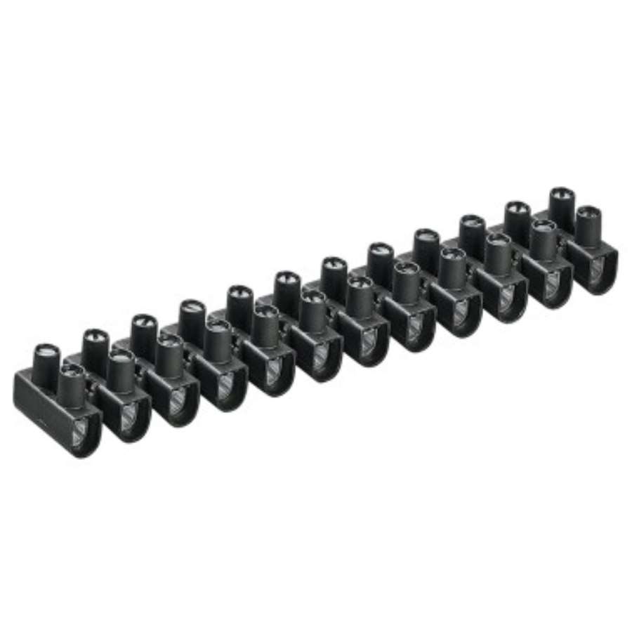 Imagen principal del productoREGLETA CONEXION NEGRA 4MM 12 POLOS