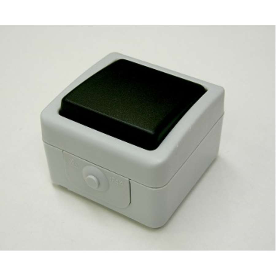 Imagen principal del producto***INTERRUPTOR ESTANCO 10A 250V IP-44 GRIS