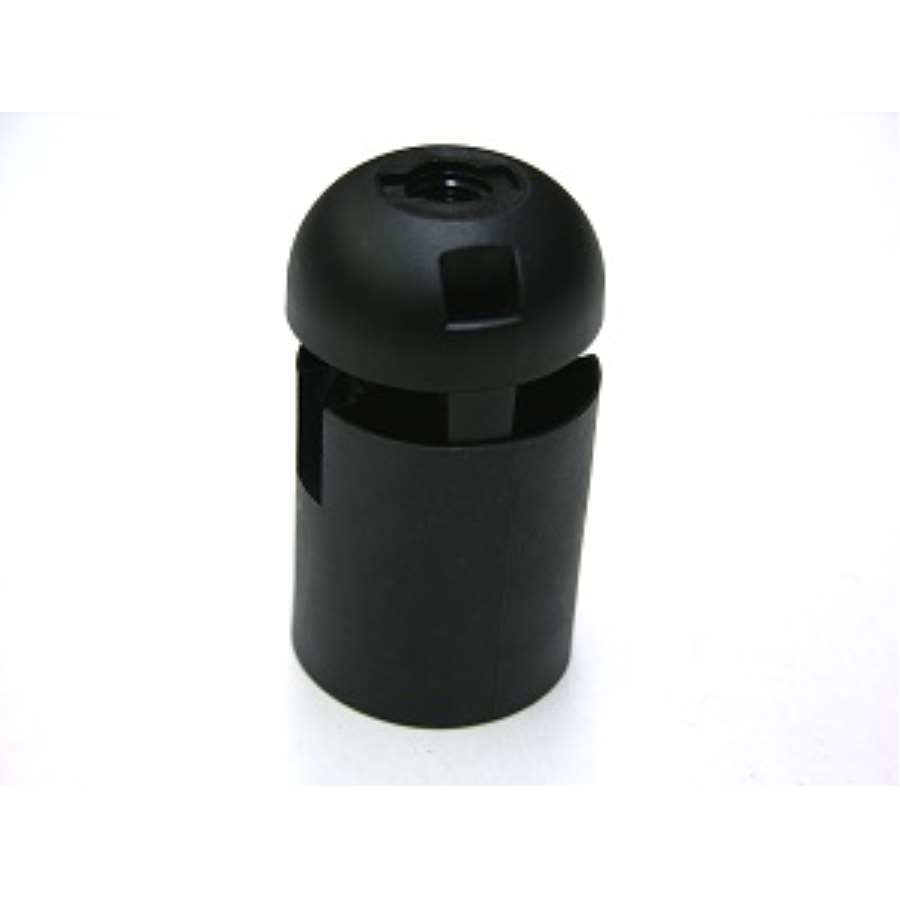 Imagen principal del producto***PORTALÁMPARAS E-27 LISO NEGRO