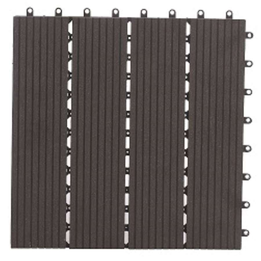 Imagen principal del productoBALDOSA ANTRACITA COMPOSITE 30X30 ESP 20MM CON CLIP