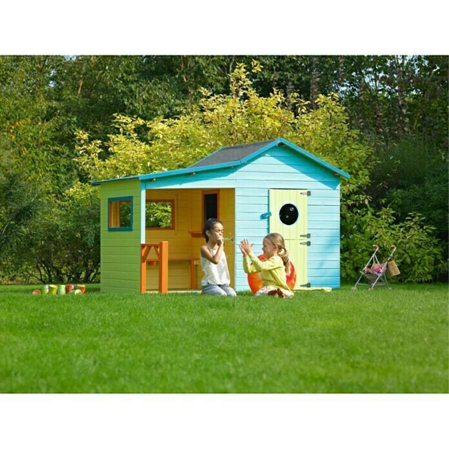 Imagen accesoria del productoCABAÑA INFANTIL HACIENDA CON PORCHE 243x181xH.175cm