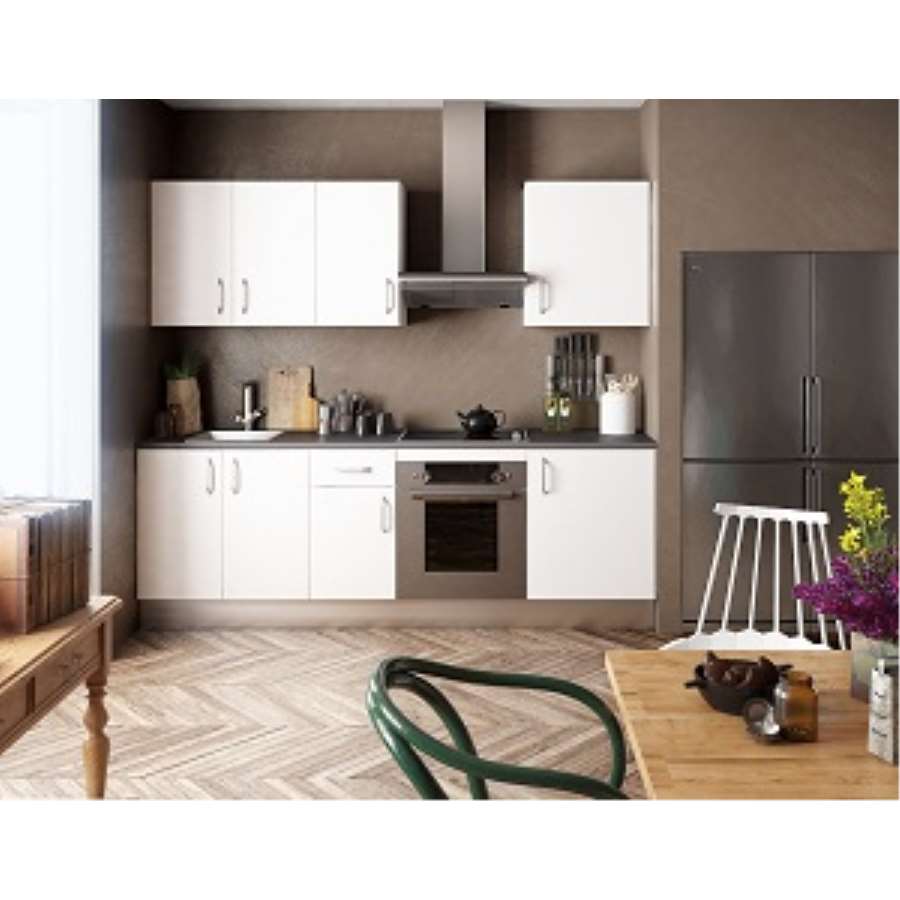Imagen accesoria del productoMODULO ALTO 40X70 ESTANTES 1 PUERTA BLANCA