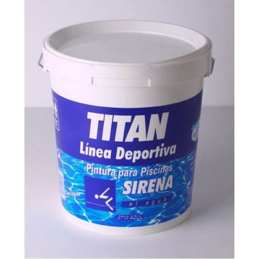 Imagen accesoria del productoPINTURA AL AGUA TITAN SIRENA AZUL 4l