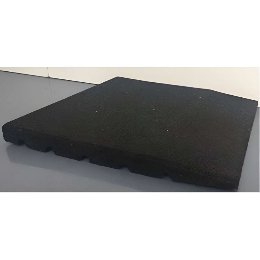 Imagem de acessório do produtoPAVIMENTO DE BORRACHA TERMINAÇÃO  50X50X4 CM PRETO