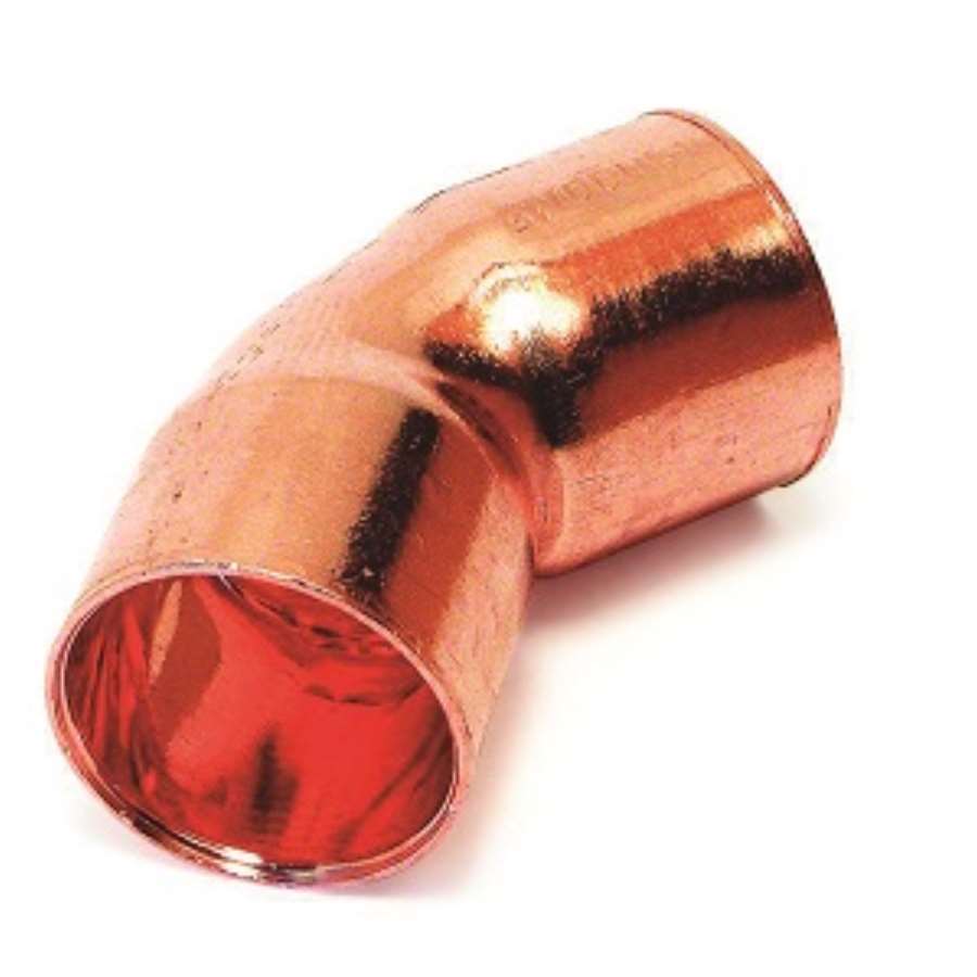 Imagen principal del producto5041 CURVA 45º COBRE HEMBRA-HEMBRA - Ø22.