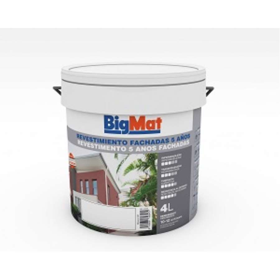 Imagen principal del productoREVESTIMIENTO FACHADAS 5 AÑOS BIGMAT 4L JENGIBRE (ANTIMOHO)