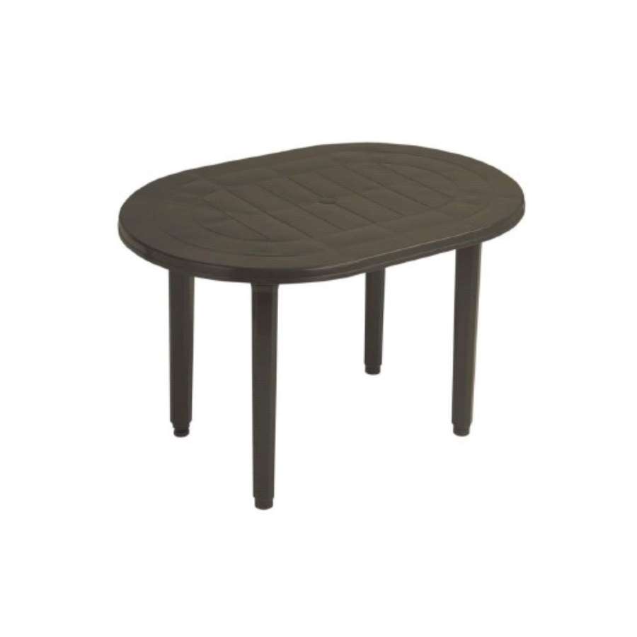 Imagen accesoria del productoMESA OVAL 130X90CM WENGUE