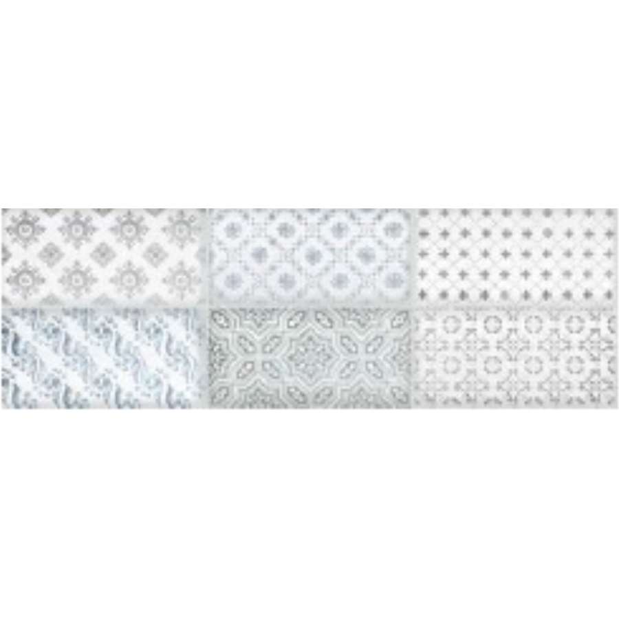 Imagen principal del productoDECORADO GENESIS BLANCO/GRIS 25X75