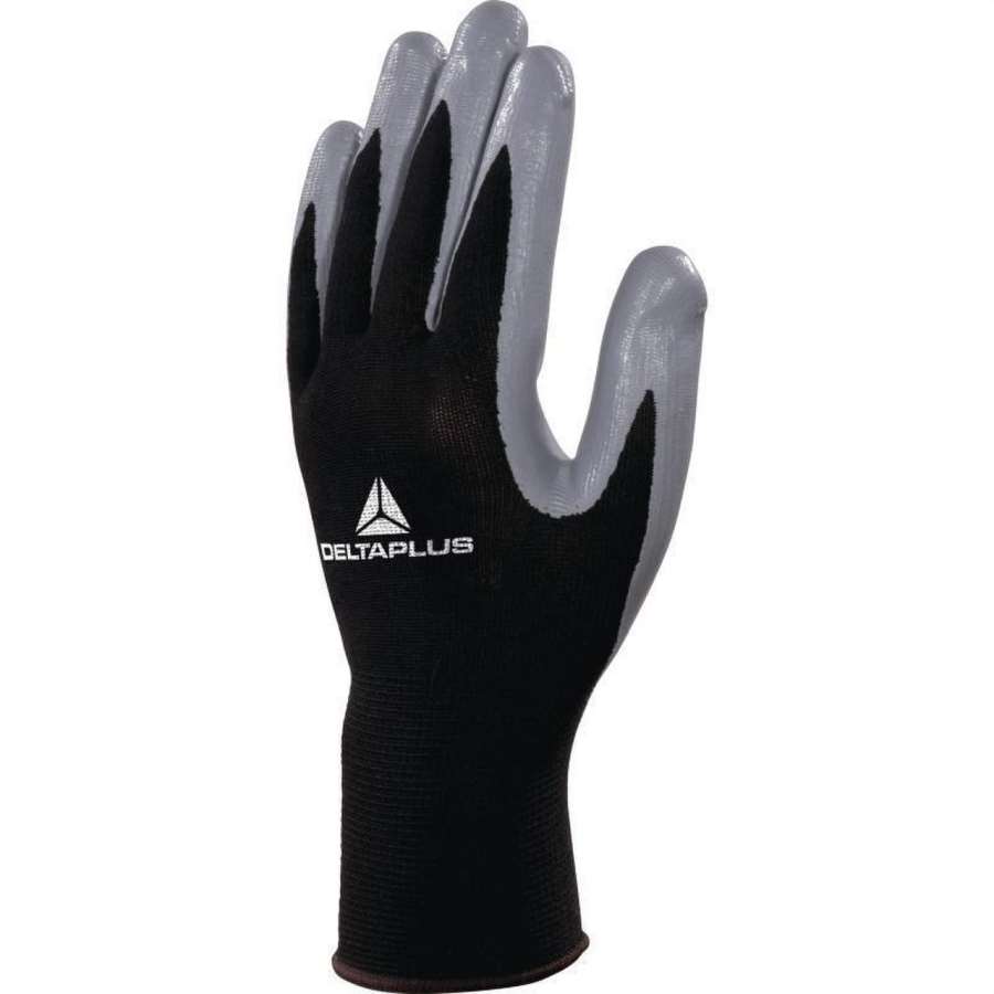 Imagen accesoria del productoGUANTE TRICOTADO POLIÉSTER PALMA NITRILO T8 (Paq. 10uds)