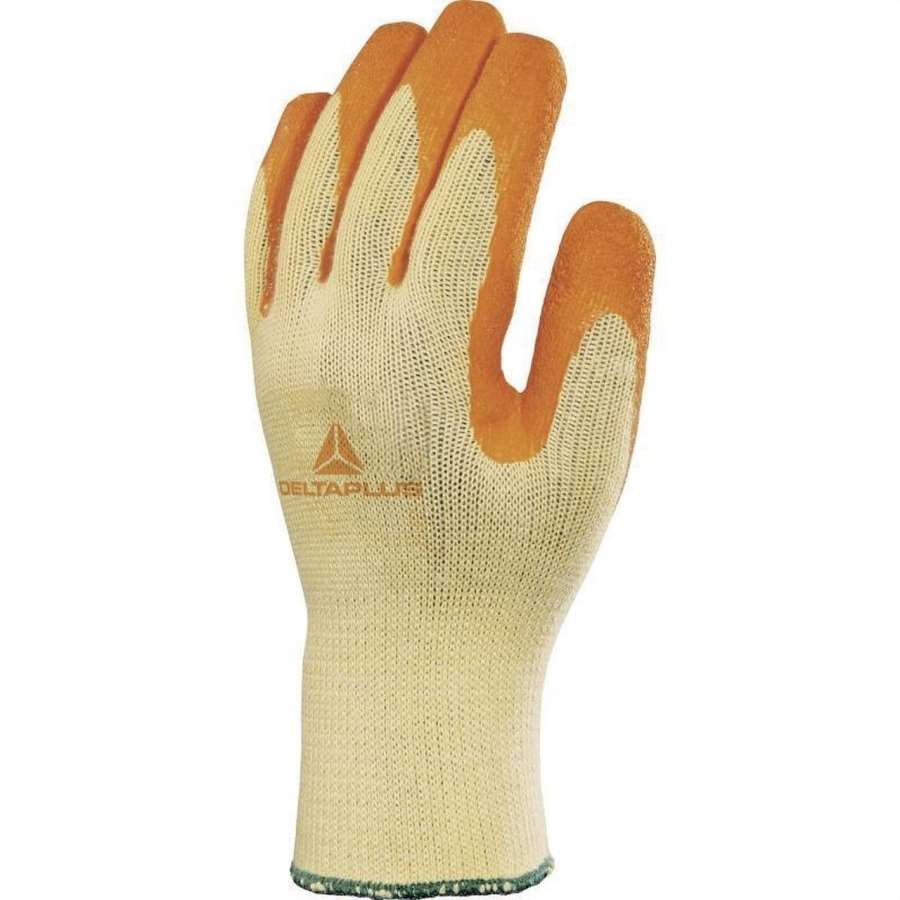 Imagen accesoria del productoGUANTE TRICOTADO POLIÉSTER ALGODÓN - P.LATEX T10 (Paq.12uds)