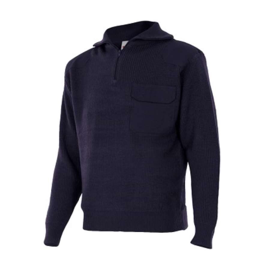 Imagen principal del productoJERSEY PUNTO CUELLO ALTO AZUL MARINO TALLA XXL