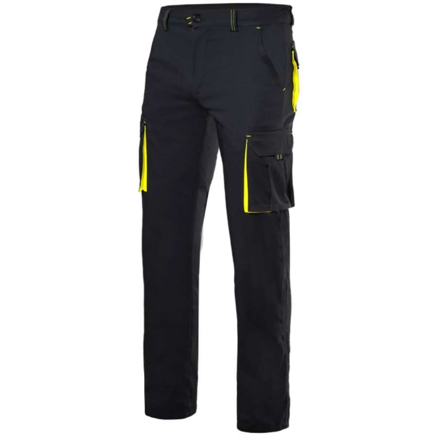 Imagen principal del productoPANTALON STRETCH NEGRO/AM. FLUOR TALLA 46