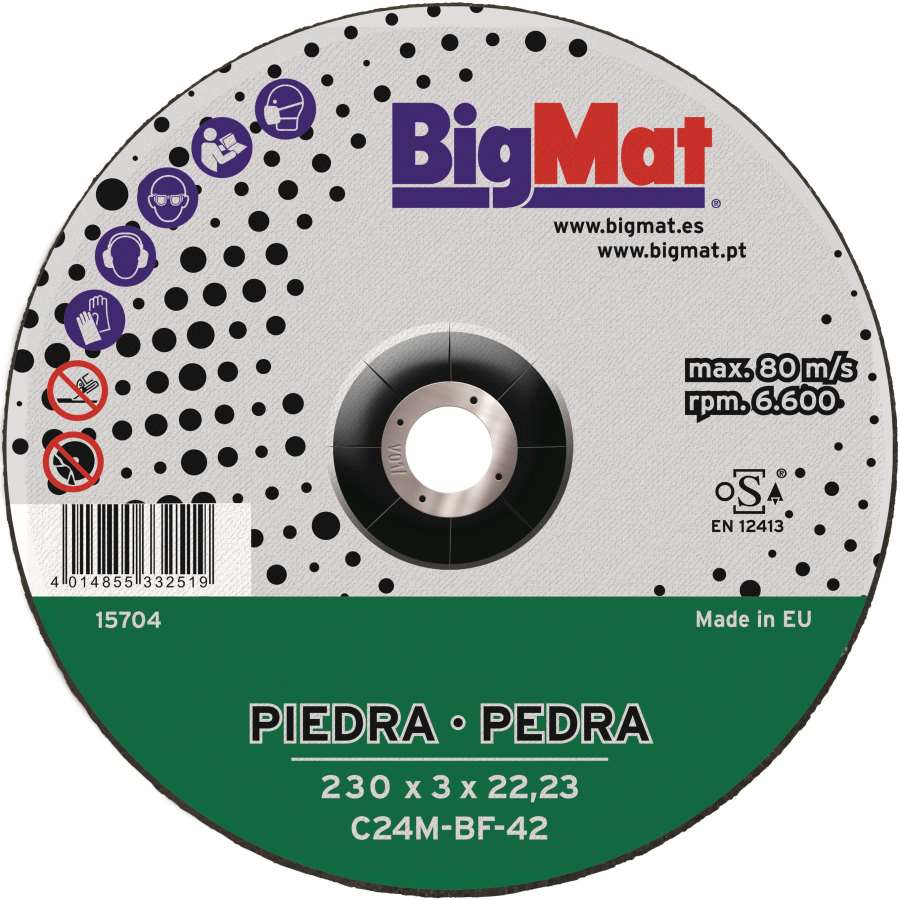 Imagen principal del productoDISCO PIEDRA C24R 230X3X22,23 (retráctil)