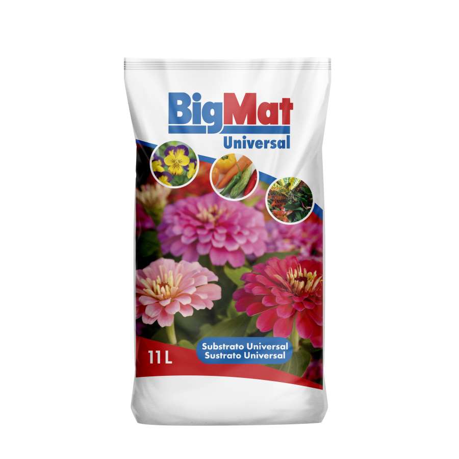 Imagen principal del productoSUSTRATO UNIVERSAL BIGMAT 11LITROS