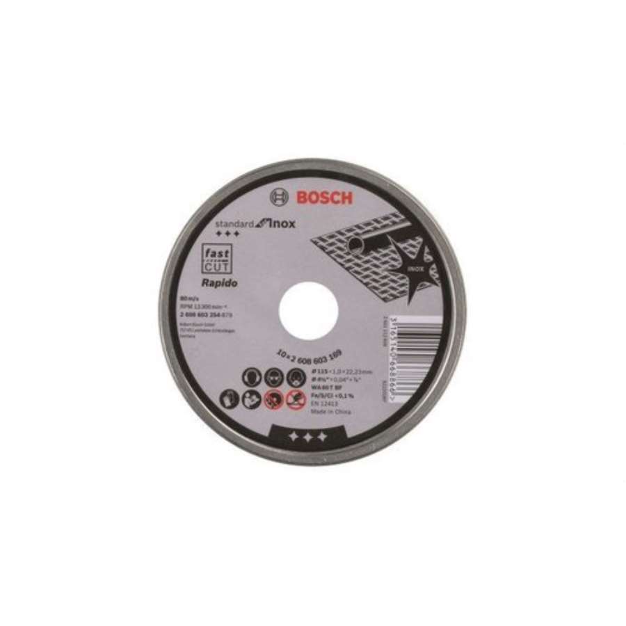 Imagen accesoria del productoDISCO CORTE ESTÁNDAR INOX 115X1mm