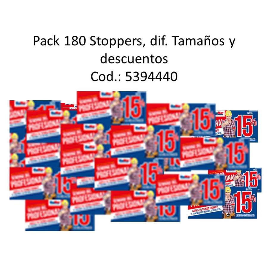 Imagen principal del productoSTOPPERS (180 und)