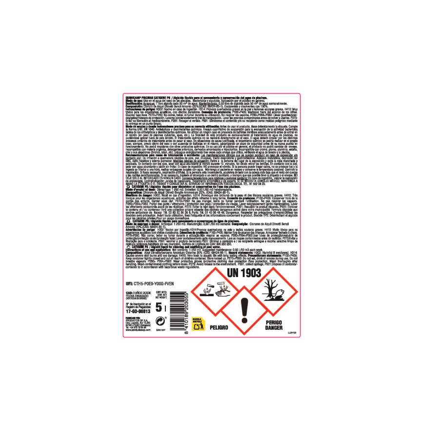 Imagen accesoria del productoQUIMICAMP CATIGENE 5L