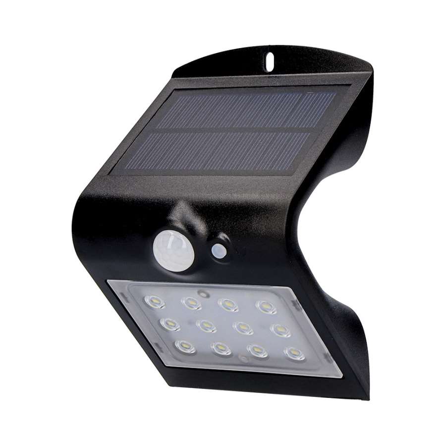 Imagen principal del productoAPLIQUE SOLAR C/SENSOR NEGRO 1,5W