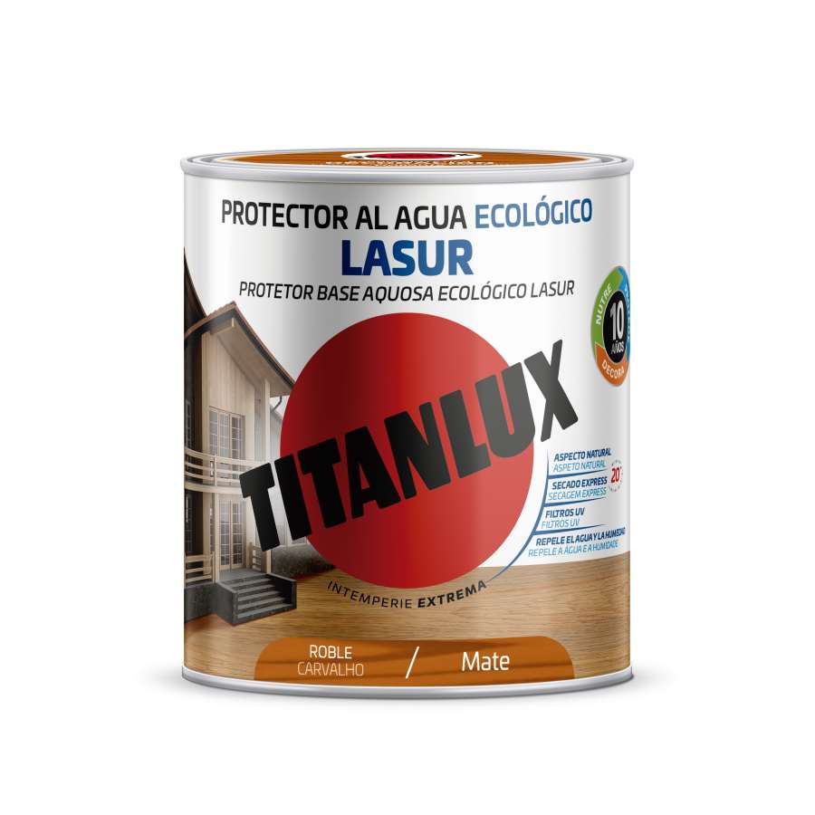 Imagen principal del productoPROTECTOR AL AGUA LASUR MATE ROBLE 750ML