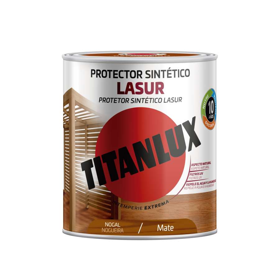 Imagen principal del productoPROTECTOR SINTÉTICO LASUR MATE NOGAL 750ML