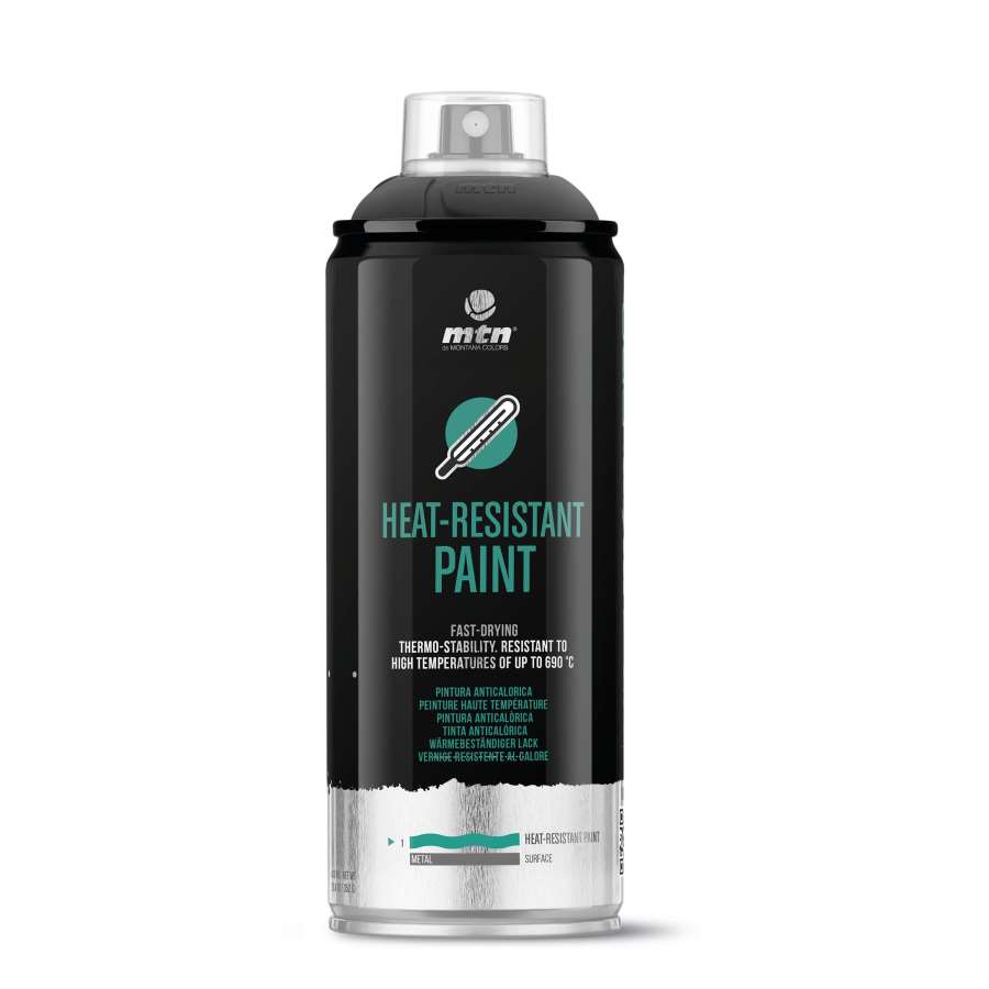 Spray pintura anti calorica negra 200ml*** - Recambiomoto