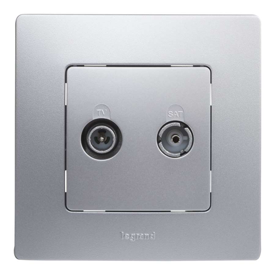 Imagen principal del productoNILOE MONOBLOCK BASE TV R/SAT FINAL SILVER