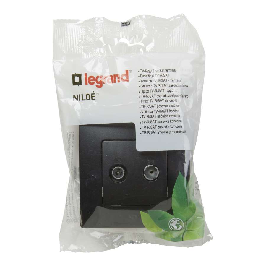 Imagen accesoria del productoNILOE MONOBLOCK BASE TV R/SAT FINAL NEGRO
