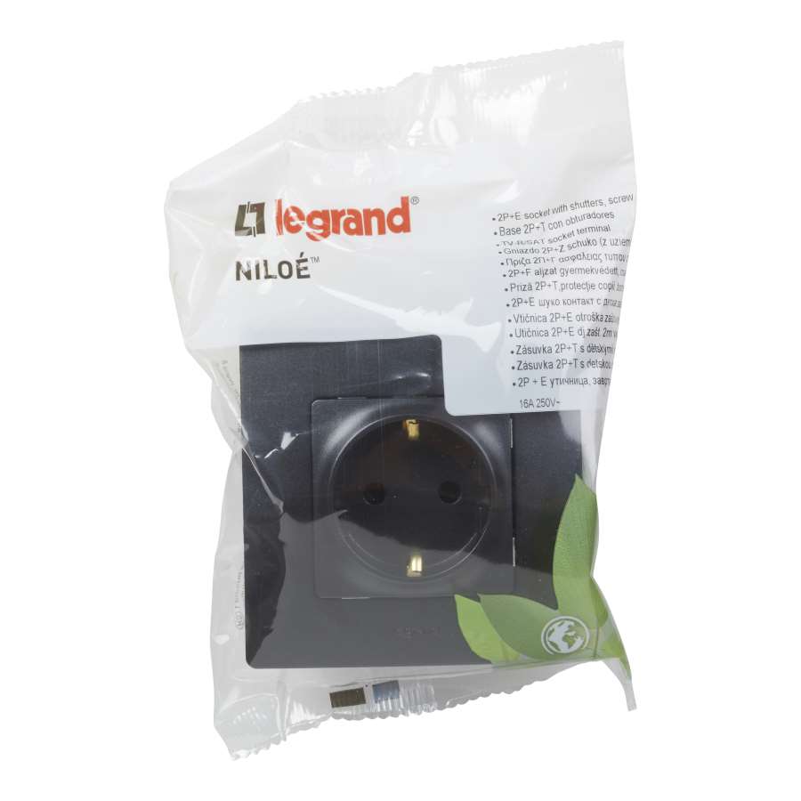 Imagen accesoria del productoNILOE MONOBLOCK BASE 2P+T NEGRO