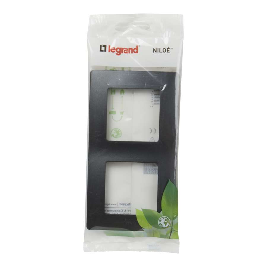 Imagen accesoria del productoNILOE MONOBLOCK MARCO 2 ELEMENTOS NEGRO