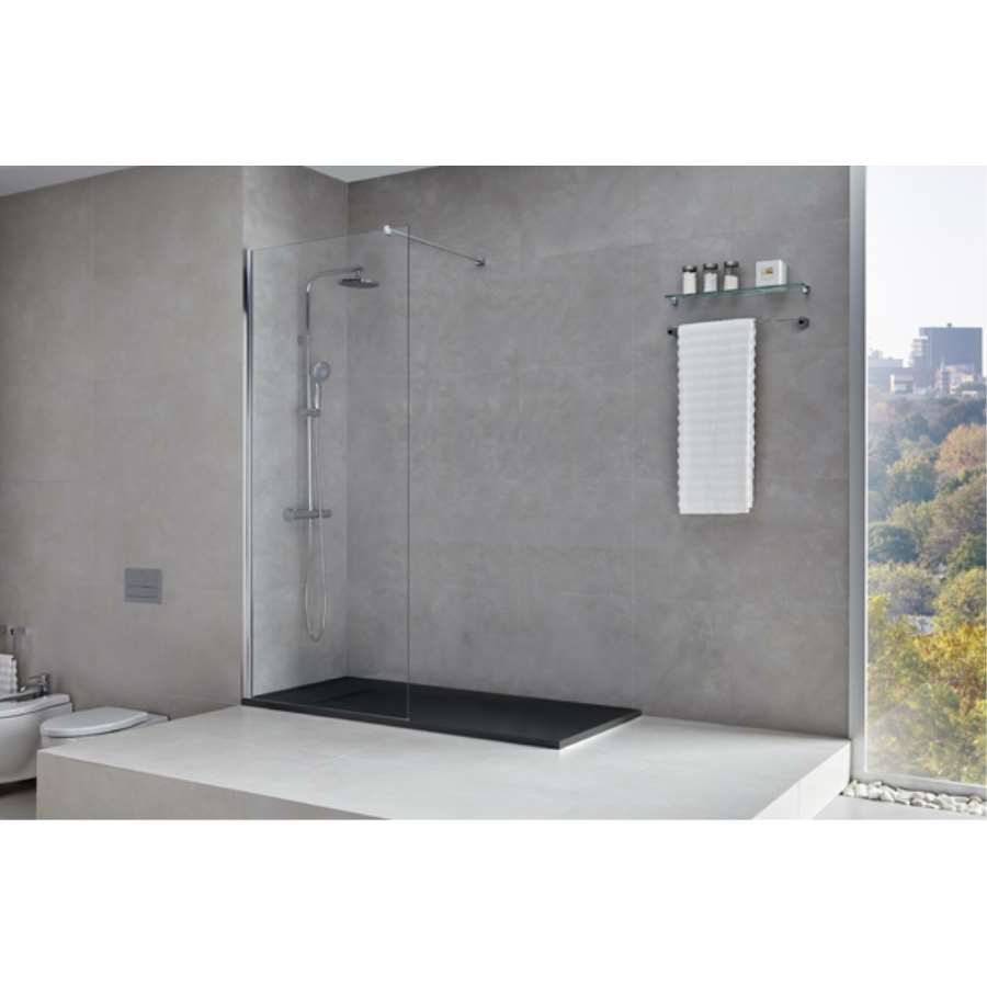 Imagen accesoria del productomampara walk-in n frontal fijo de 100 cm.