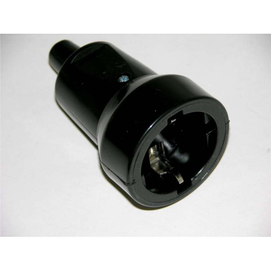 Imagen principal del producto**NULO**BASE AÉREA TT 16A 250V GOMA NEGRA