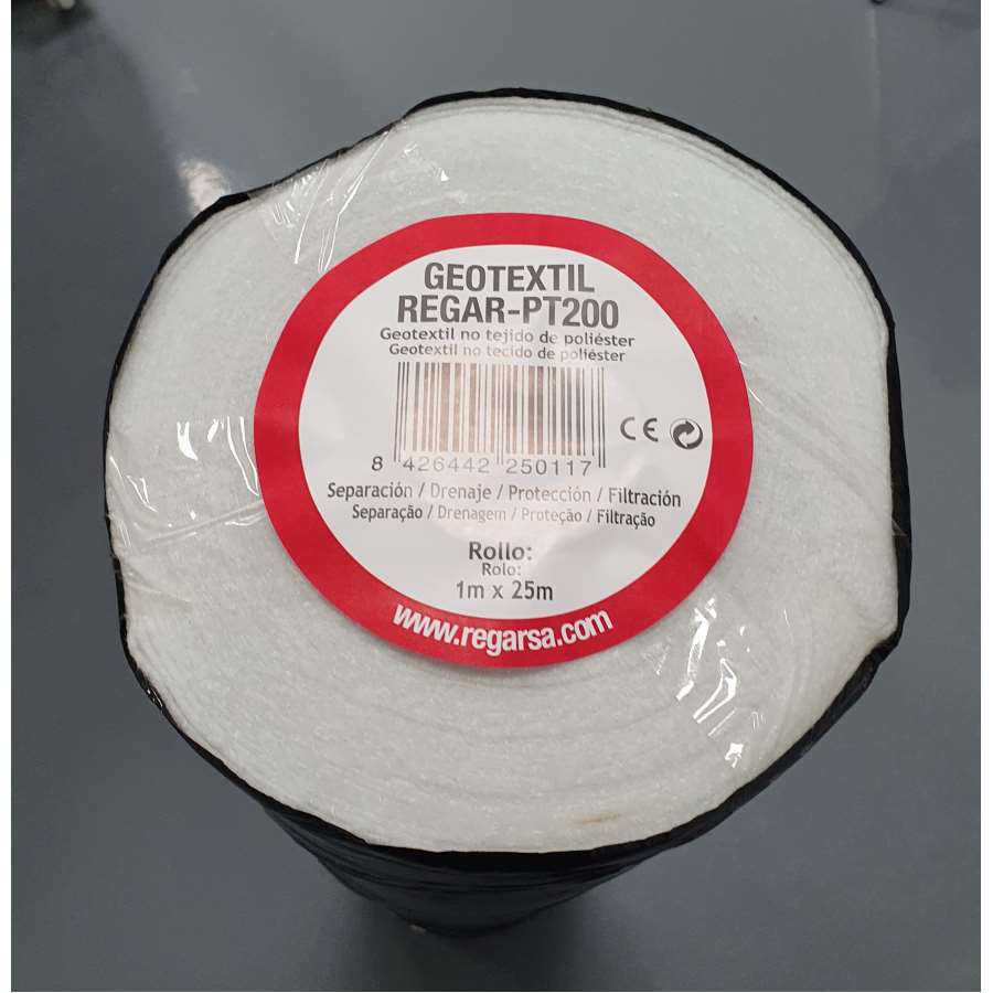 Imagen principal del producto***GEOTEXTIL REGAR-PT 200 (25m x 1 m)