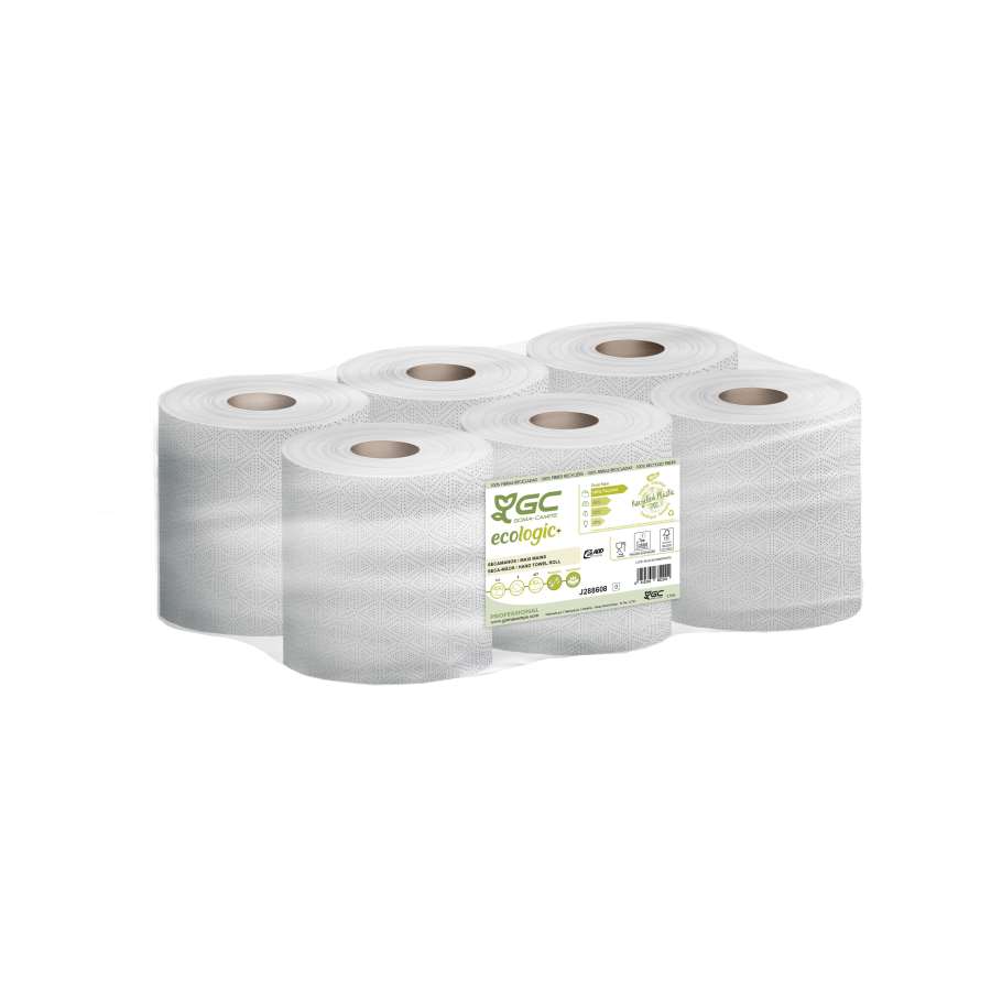 Imagen principal del productoSECAMANOS 2C ECO RECICLADO - Paquete 6 rollos