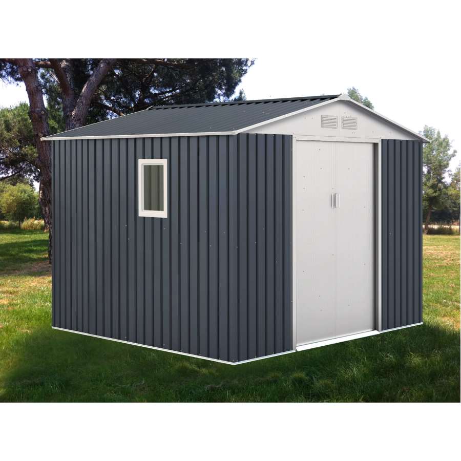 Imagen accesoria del productoCASETA DERBY ANTRACITA 277X255X212CM 7,06M2