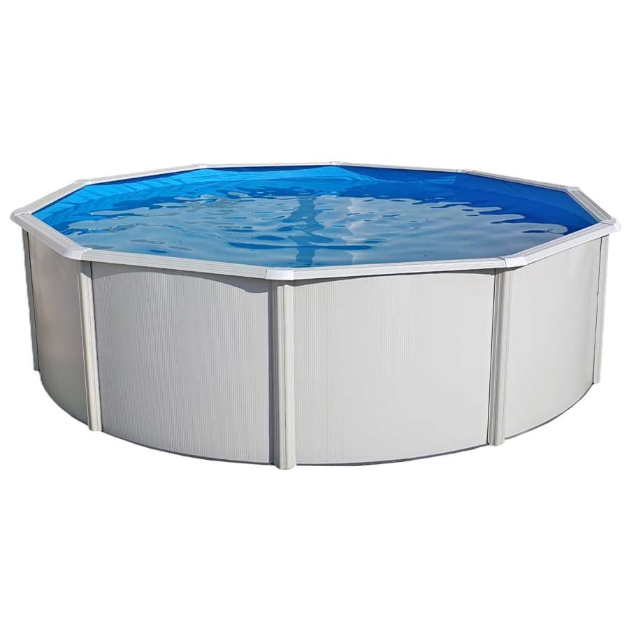 Imagem de acessório do produtoPISCINA CIRCULAR C/COLUNAS DE AÇO BCO. Ø 460 cm Alt. 120 cm